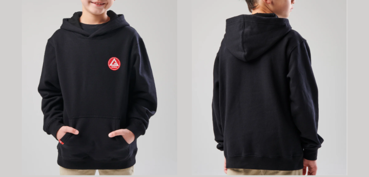 SUDADERA CLASICA NEGRA TALLA 7-8