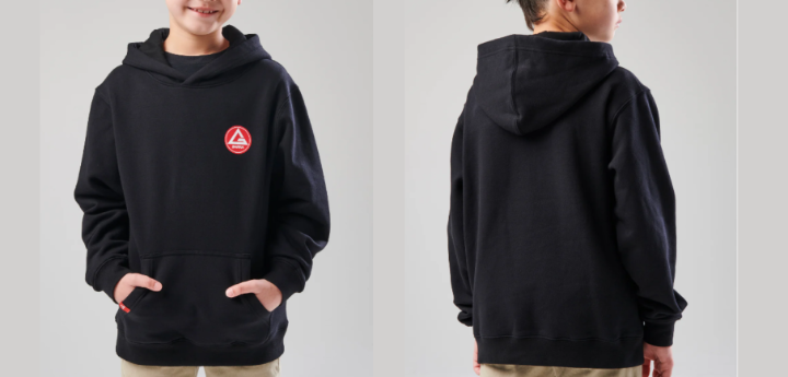 SUDADERA CLASICA NEGRA TALLA 5-6