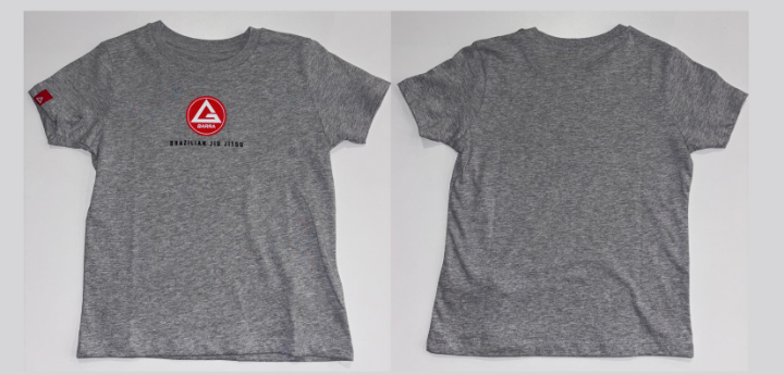 CAMISETA CLASICA GRIS TALLA 7-8