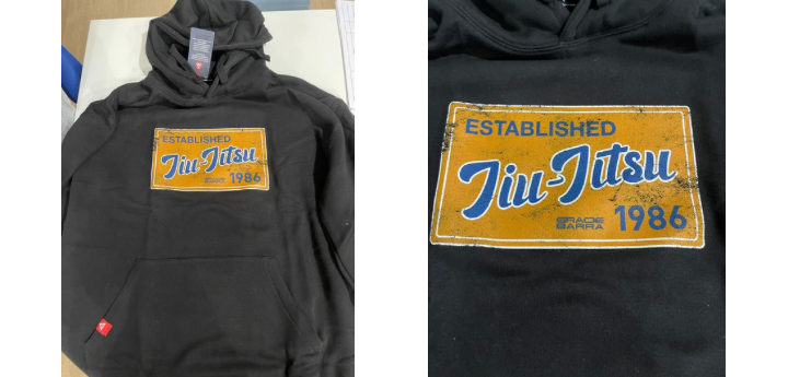 SUDADERA JIU JITSU POSTCARD NEGRA TALLA M
