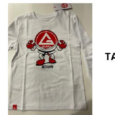 CAMISETA BARRINHA MANGA LARGA BLANCA TALLA 5-6